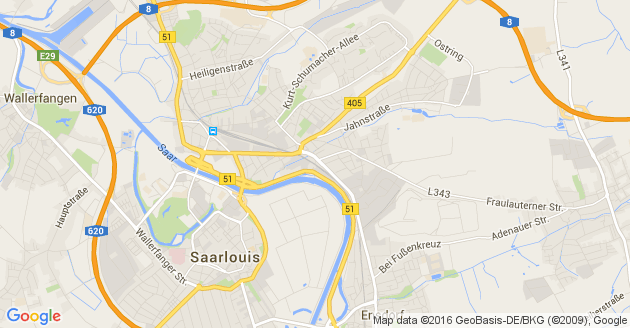 Karte Ensdorf an der Saar