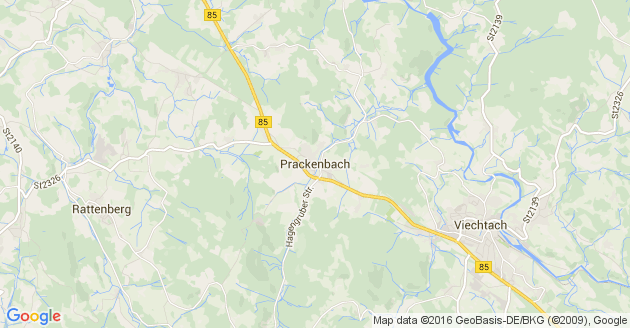 Karte Prackenbach