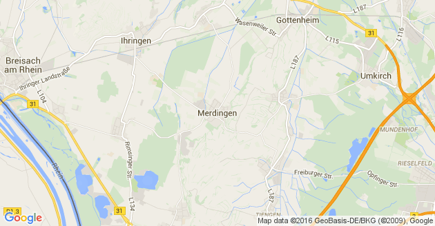 Karte Merdingen