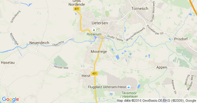 Karte Moorrege