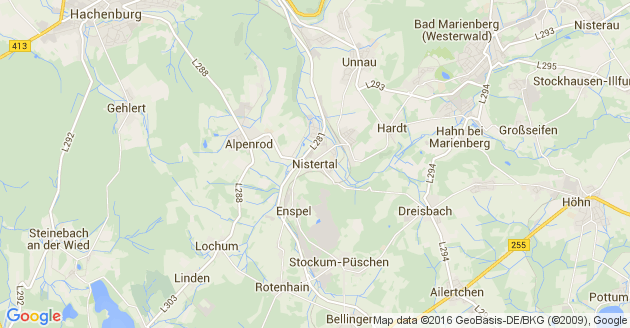 Karte Nistertal