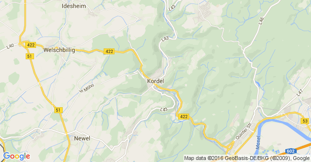 Karte Kordel