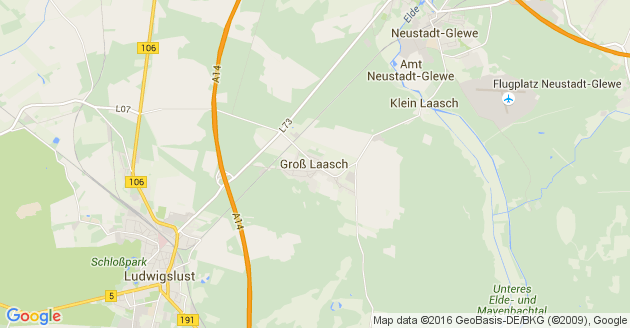 Karte Groß Laasch