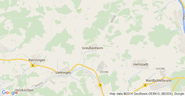 Karte Greußenheim