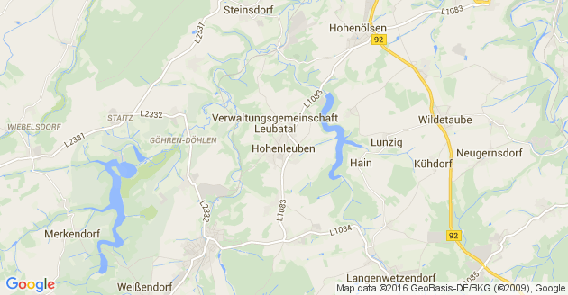 Karte Hohenleuben