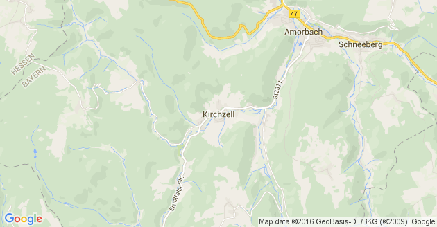 Karte Kirchzell
