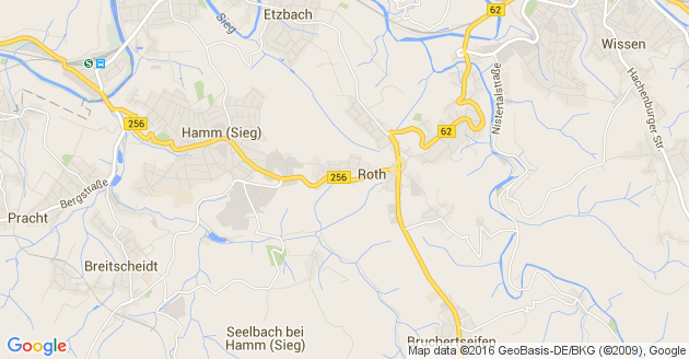 Karte Forst bei Wissen an der Sieg