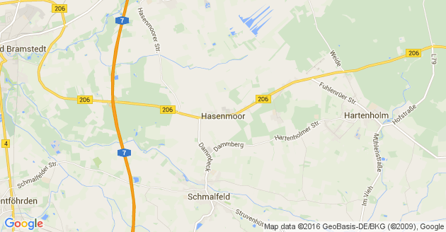 Karte Hasenmoor