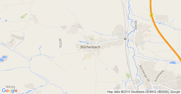 Karte Büchenbach