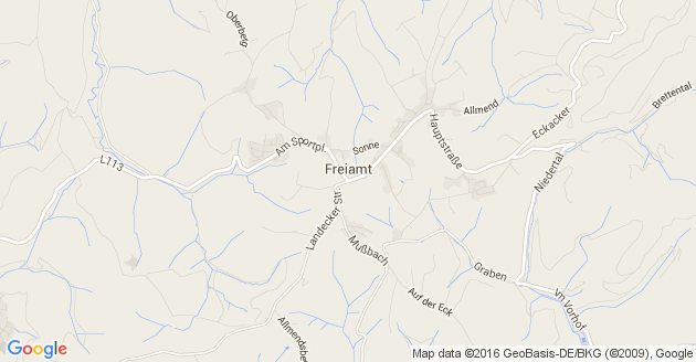 Karte Freiamt