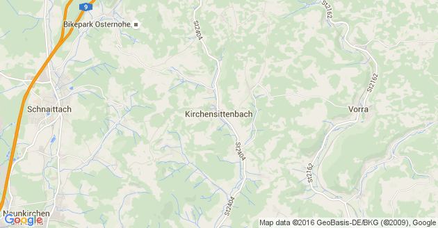 Karte Kirchensittenbach