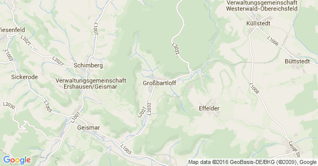 Karte Großbartloff