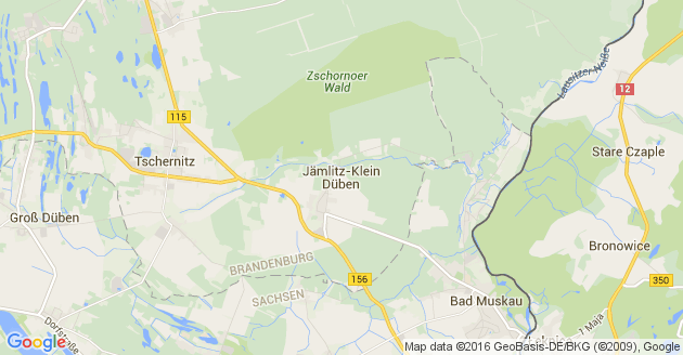 Karte Jämlitz Klein Düben