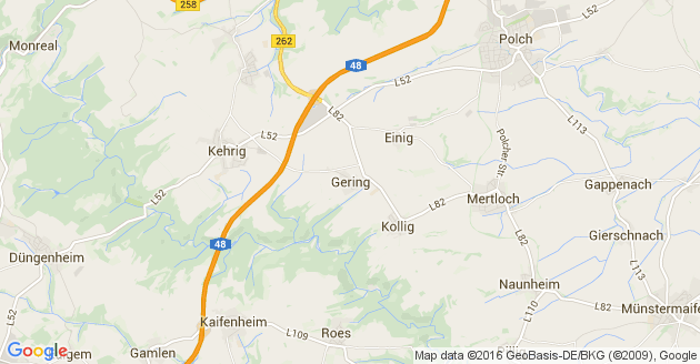 Karte Gering