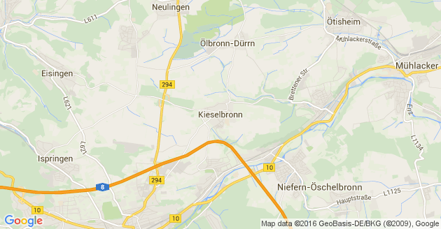 Karte Kieselbronn