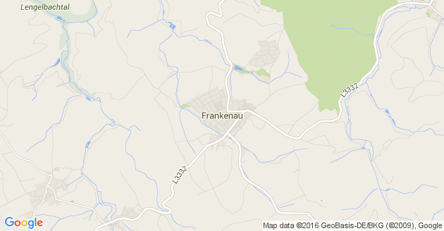 Karte Frankenau in Hessen