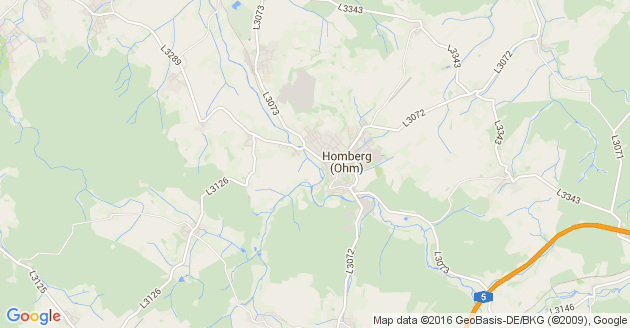 Karte Homberg an der Ohm