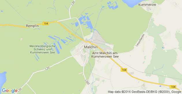 Karte Malchin