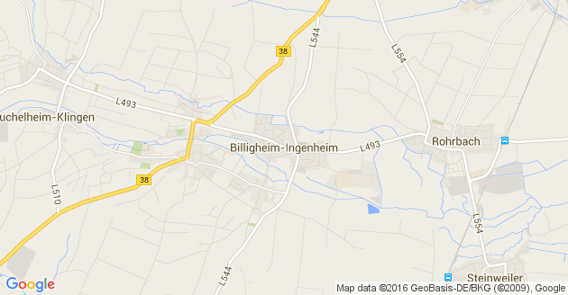 Karte Billigheim Ingenheim